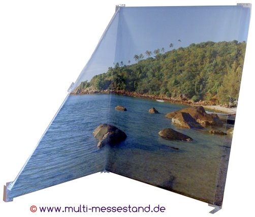 mobiler Messestand Maxi-Format, dreieckige Seitenwand